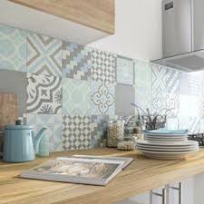 Carreau De Ciment Belle Epoque Decor Alix Bleu Et Blanc L 20 0 X L 20 0 Cm Leroy M Credence Cuisine Decoration Interieure Cuisine Cuisine Carreaux De Ciment