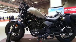 Just switched from drag bars, painted black, chopped exhaust, sissy bar. Honda Rebel 250 2017 Tokyo Motor Show Youtube