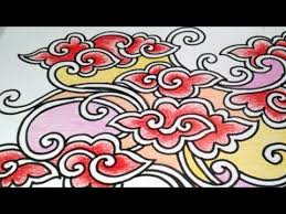 Cara Menggambar Batik Mega Mendung Kontemporer Cara Menggambar Batik Gambar