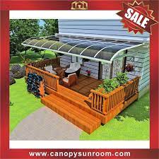 Patio Terrace Balcony Canopy Awning Cover Shelter Polycarbonate Aluminum Alu For House Canopy Outdoor Patio Canopy Outdoor Shade