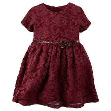 Baby Girl Carter S Lace Dress Kohls In 2020 Baby Girl Dresses Girls Lace Dress Kids Dress