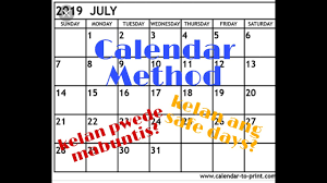 Tutorial Part 1 Kelan Pwede Mabuntis At Hindi Pwede Mabuntis Calendar Method Youtube
