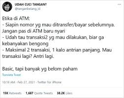 Hello guys sesuai janji kemarin mr grue akan membuat mesin atm dari kardus.langsung aja check video ny. Picu Perdebatan Warganet Viral Cuitan Etika Dasar Saat Menggunakan Atm