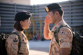 They feel an instant bond, but their jobs and philosophy on life get in the way, threatening to tear them apart. Jiwon Hq Kim Ji Won And Jin Goo In Descendants Of The Sun