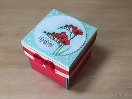 This box does not do anything but falls open as the lid is lifted. Beccy S Place Tutorial Exploding Box Card
