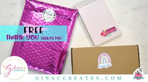You are free to switch up the fonts. Free Thank You Stickers Png With Print And Cut Tutorial Gina C Creates