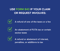 Waiver of late tax payment / filing penalty. Form 843 Penalty Abatement Request Reasonable Cause