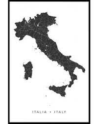 Discover the beauty hidden in the maps. Italy Kartenplakat N02 Posters Online Artiksdesign De