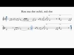 Rau ma dor ochi ma dor constantine new. Ro Partitura Rau Ma Dor Ochii Ma Dor Youtube