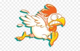 Chicken As Food Hen Drawing Clip Art - Chicken Running Cartoon Png - Free  Transparent PNG Clipart Images Download