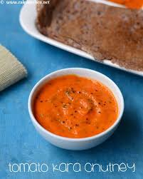 Saravana Bhavan Tomato Chutney Recipe Raks Kitchen Recipe Tomato Chutney Recipe Chutney Recipes Tomato Chutney