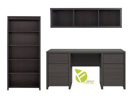 We'll help you incorporate your own unique ideas into the design of your bookcase wall cabinet, entertainment center, file cabinet, or other type of custom solid wood wall unit for your home or office. Modern Home Office Study Set Desk Wall Mounted Storage Cabinet Unit Shelf Wenge Dark Wood Impact Furniture