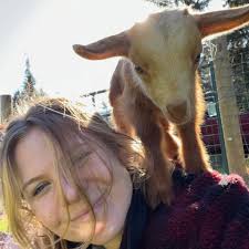 Lamancha goats can have white eyes, not just blue