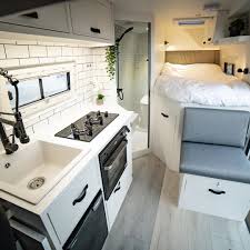 Tom Davies Escape Conversions On Instagram You Wanted More Pics Of Rubi So Here Is A Hand Full To Show Off The Kitchen A Van Home Caravan Decor Van Life Diy