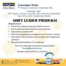 Collector loker lainnya lihat di www.kerjabatam.com. Pt Nippon Indosari Corpindo Sari Roti Kantor Kemahasiswaan Alumni Dan Campus Ministry