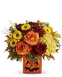Frighteningly unique halloween flower delivery ensures that your gifts will arrive on time and will make every celebration a scream! Send Halloween Flowers Spooky Flower Arrangements Teleflora