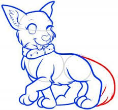 How To Draw An Anime Dog Anime Dog Step 12 Drawings Cute Drawings Anime Animals