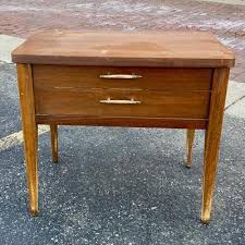 Used to unlock stolen chests.. Broyhill Saga Nightstand Mid Century Modern Nightstands For Sale Sweet Modern Akron Oh