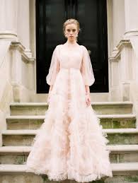 Parisian Inspired Bridal Style Is Everything You Ve Been Looking For Ball Gown Wedding Dress Wedding Dresses Simple Blush Wedding Gown