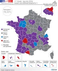 Les r�sultats du scrutin en cours sont donn�s � titre provisoire. Carte Presidentielle Ou Macron Et Le Pen Ont Ils Realise Leurs Meilleurs Scores
