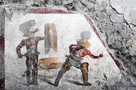 Check spelling or type a new query. Vivid Gladiator Fresco Discovered At Pompeii