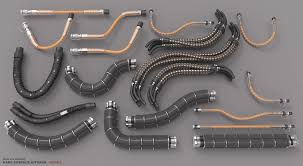 Hard Surface Kitbash Library Cables Hoses Tubes Mark Van Haitsma Hard Surface Modeling 3d Model Robot Concept Art
