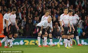 Mohamed salah scores twice for reds. Crystal Palace 3 3 Liverpool Match Report Brendan Rodgers Side Throw Premier League Title Away At Selhurst Park Daily Mail Online