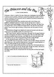 Andersen had heard the story as a child, and it likely has its source in folk material, possibly origina. The Princess And The Pea Esl Worksheet By Ronit85
