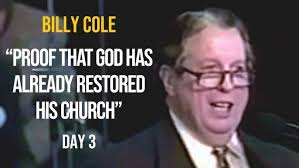 Bishop Billy H. Cole preaching "Proof That God Has Already Restored His  Church" Part 2