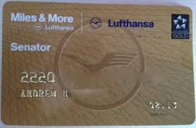 Lufthansa Miles More Senator Gold Loyalty Card Star Alliance Gold Travel Luxury Upgrade Airline Lounge