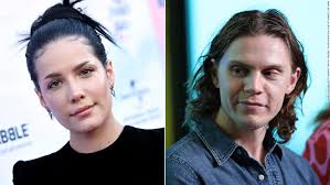 I don't condone the guy watching the news at all. Evan Peters And Halsey Aren T Telling Us Anything