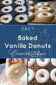 Baked Vanilla Donuts Recipe Easy Delicious Recipes Easy Baking Dessert Recipes