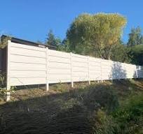 Cerca de Slat de PVC Estilo Clássico para Exterior, Cerca de ...