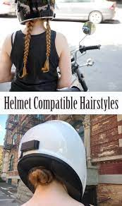 Helmet Compatible Hairstyles Motorcycle Hairstyles Motorcycle Riding Hair Helmet Hair