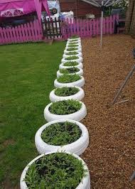 Https Www Homedesigninspired Com Wp Content Uploads 2018 07 Yard And Patio More Fun Hdi 13 Jpg Tire Planters Old Tires Tire Garden