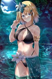 helvetica std, solo leveling, cha hae-in, 1girl, bikini - Anime R34