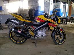Modif striping old vixion putih! 34 Konsep Penting Modifikasi Vixion Old Touring