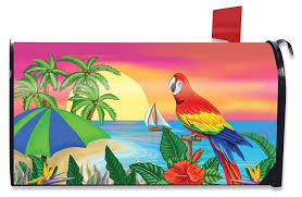 10 best aquarium coral decorations of july 2021. Here Has The Latest Briarwood Lane Paradise Parrot Summer Mailbox Cover Tropical Island Palms Sailboat Standard At Cheap Starlessons Fi