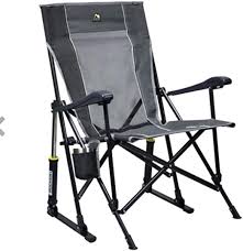 Amazon Com Gci Roadtrip Rocking Chair Outdoor Mercury Gray Pewter Kitchen Dining Outdoor Rocking Chairs Folding Rocking Chair Rocker Chairs