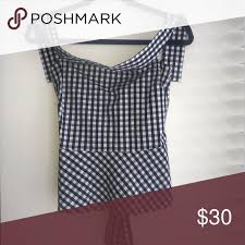 Black And White Checkered Off The Shoulder Top Off The Shoulder Exp Top Tops Clothes Design Crop Tops