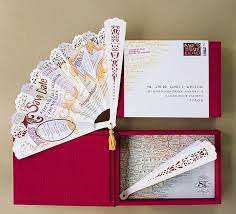 Wedding Invitation Hand Fan Fun Wedding Invitations Creative Wedding Invitations Wedding Invitation Card Design