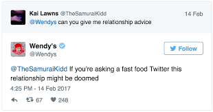 Now i am certainly not telling you to act like a savage and run around and bite people s ears off like. Wendy S Twitter Flame Broils People With Savage Roasts 22 Tweets