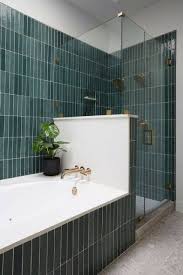Half glass wall for shower/tub. Creative Decor 64 Bathrooms With Half Walls Digsdigs