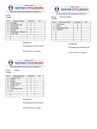 Contoh surat pinjam barang dinas. Daftar Inventaris Barang Kamar Ok