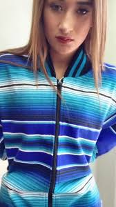 Mexican sarape bomber jacket