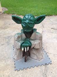 Chainsaw Carved Yoda Jedi Chainsaw Carving Carving Banda
