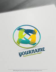 Free Online Hands Logo Maker Synergy Logo Design Template Hand Logo Online Logo Design Logo Design Template