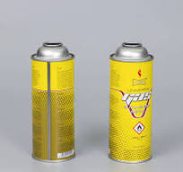 High Pressure Explosion Proof Aerosol Can with Valve and Cap for Gas  Packaging