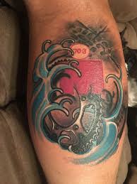 | outsons | men's fashion tips and style guide for 2020 Calf Tat After Finishing My First 70 3 Triathlon Tattoo Iron Man Tattoo Ironman Triathlon Tattoo