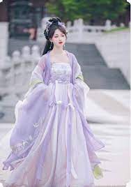 Hanfu Dress Women Ancient Chinese Traditional Embroidery Hanfu Female Fairy  Cosplay Costume Outfit Summer Purple Hanfu Dress 
